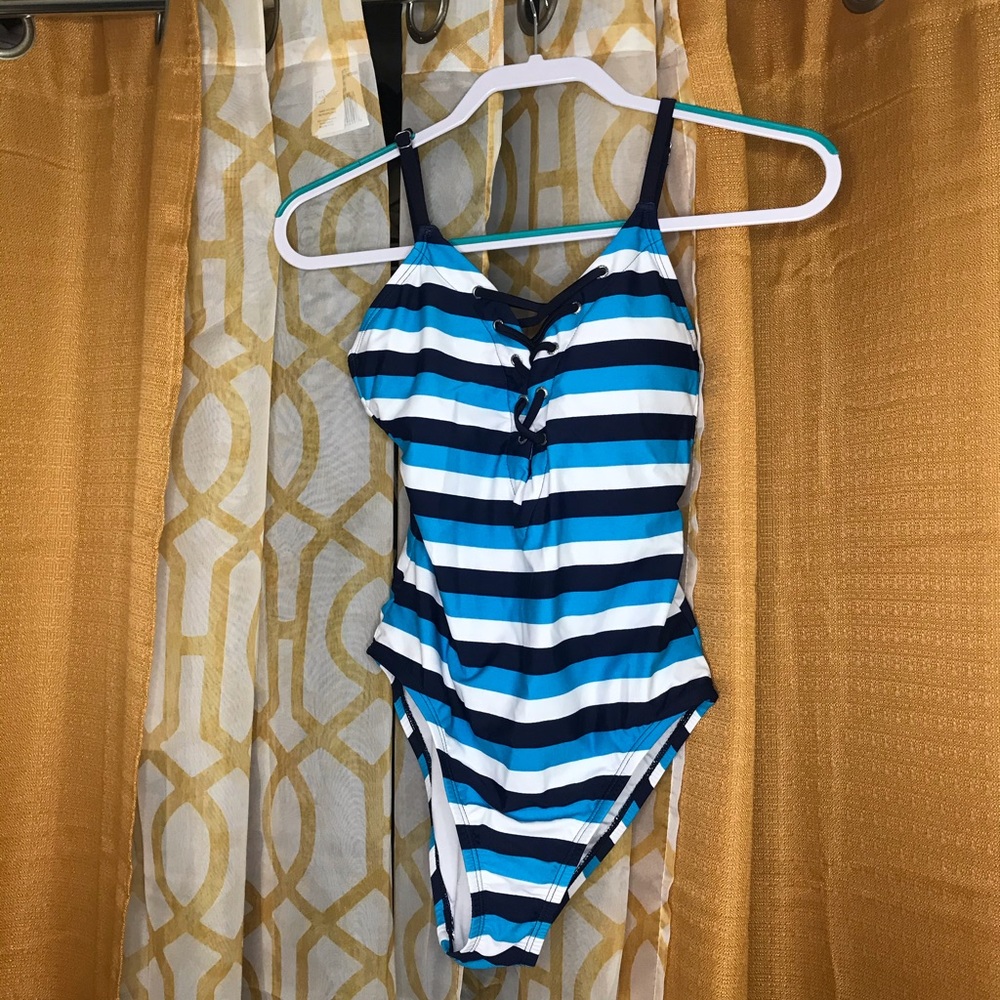 NWOT Nautical Blue Swimsuit